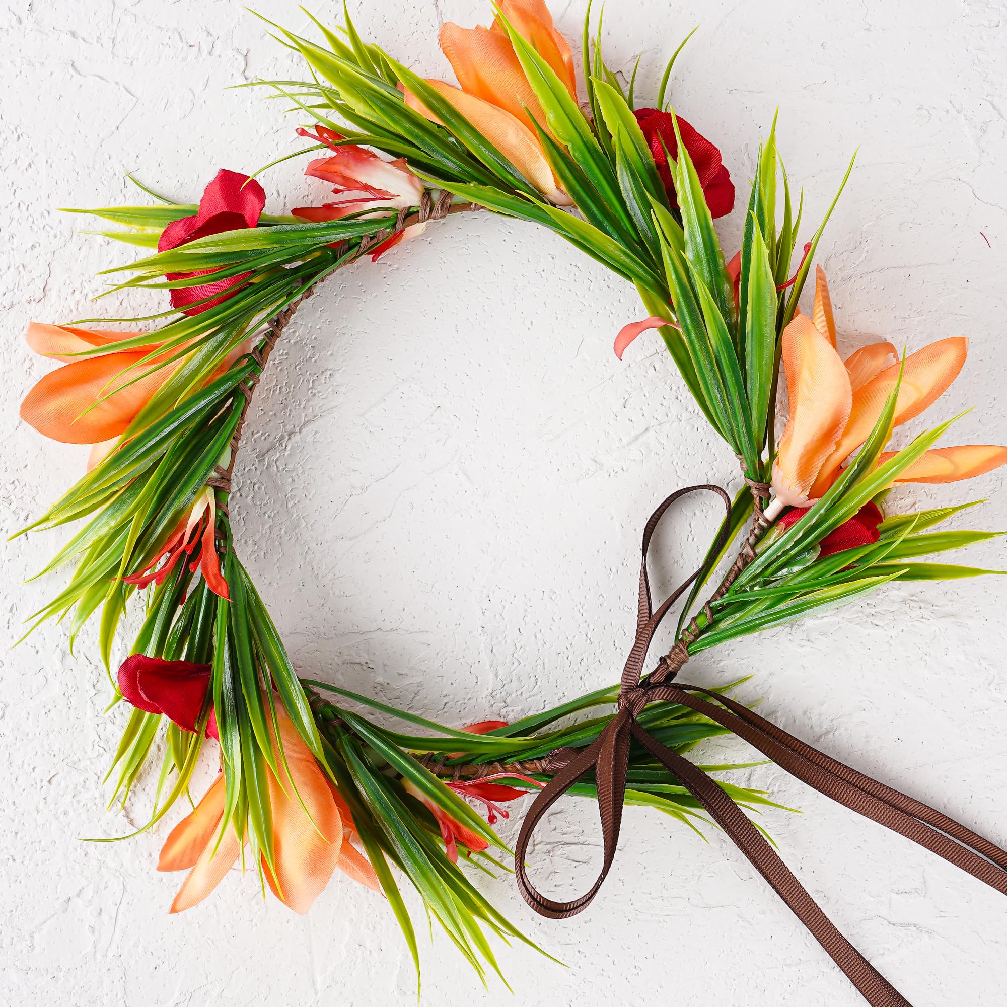 KorViSHOW detail-fleurs-soie: fleurs en soie réalistes pour un look tropical.
