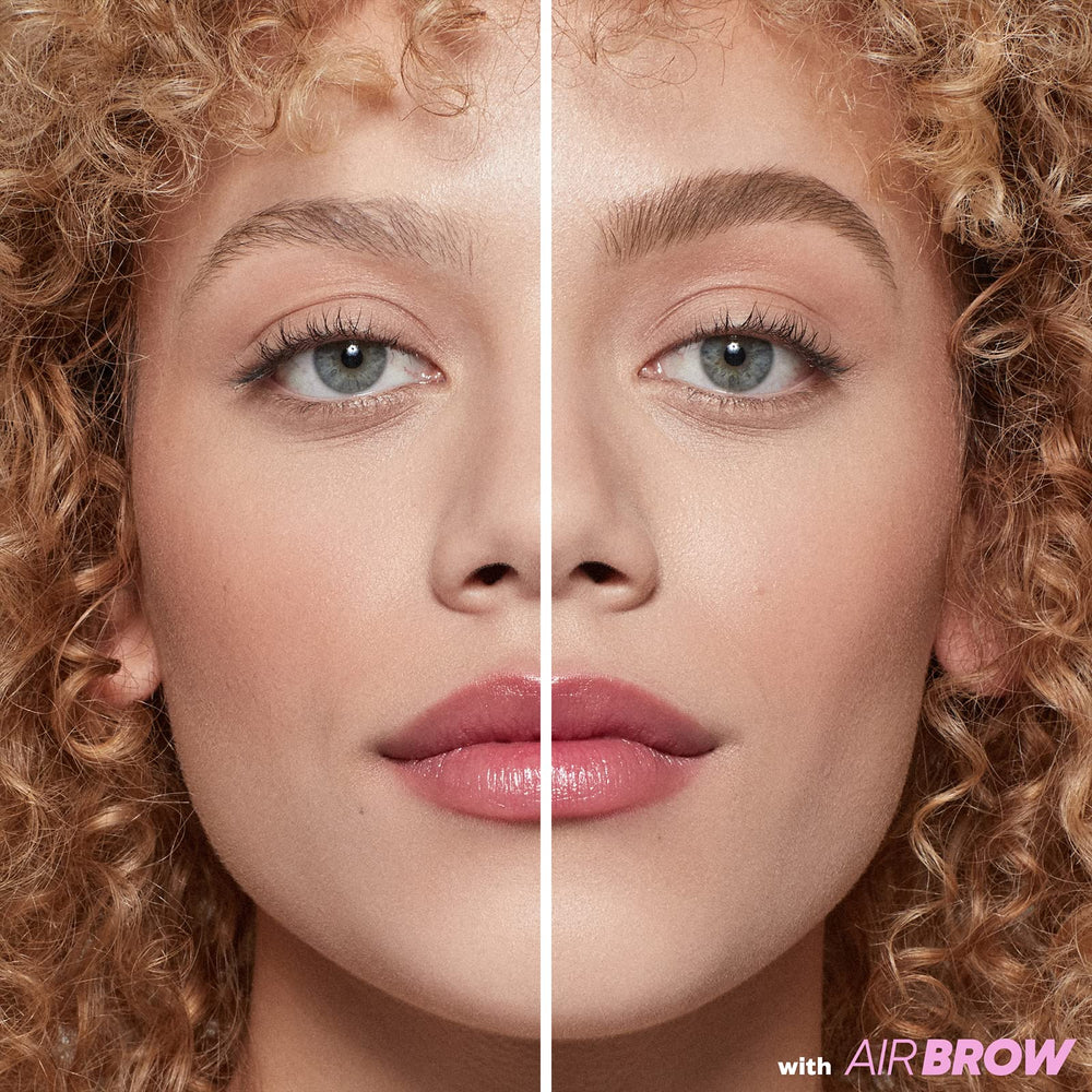Kosas Air Brow, apparence duveteuse avec tenue légère et flexible.