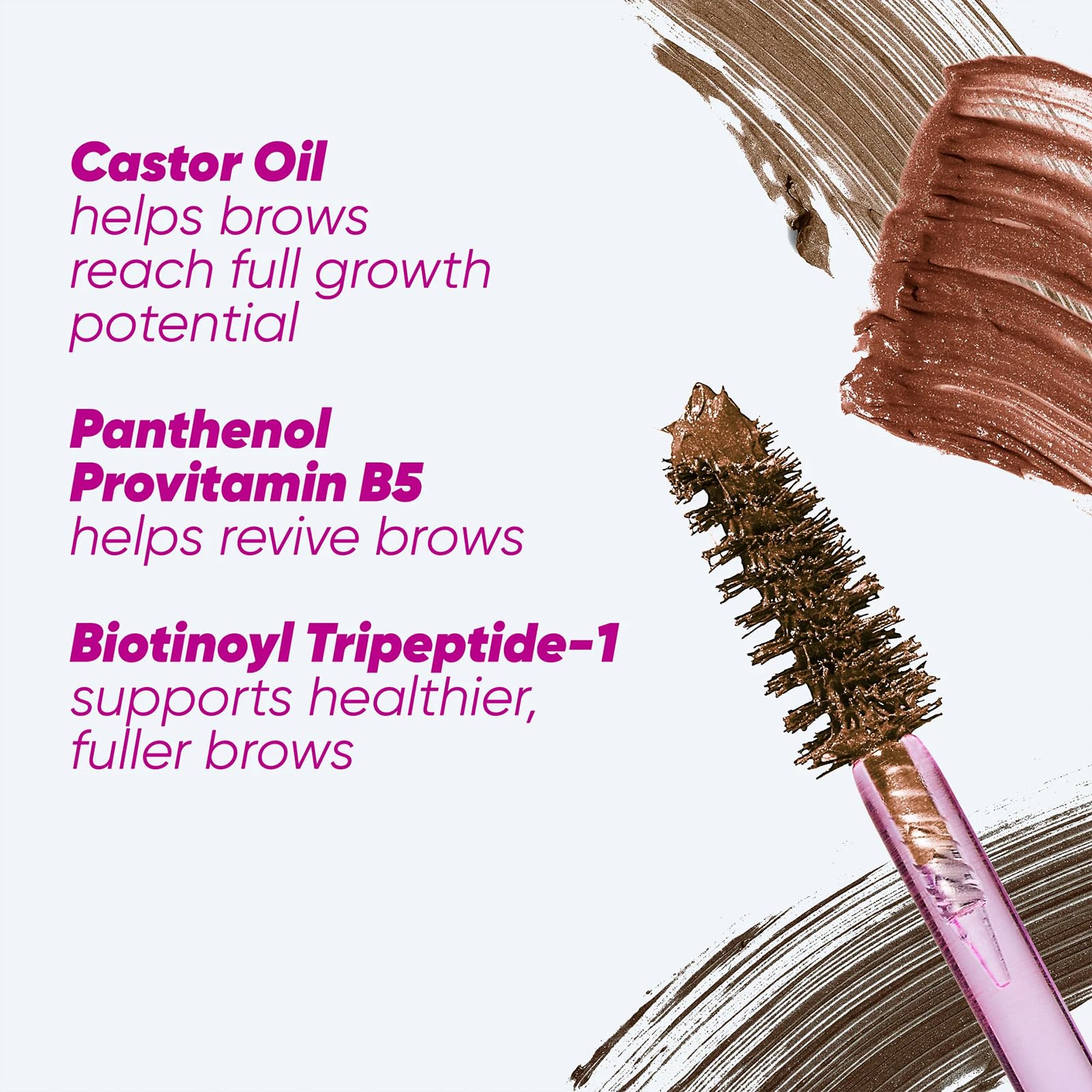Texture crémeuse du Kosas Air Brow pour une finition naturelle.
