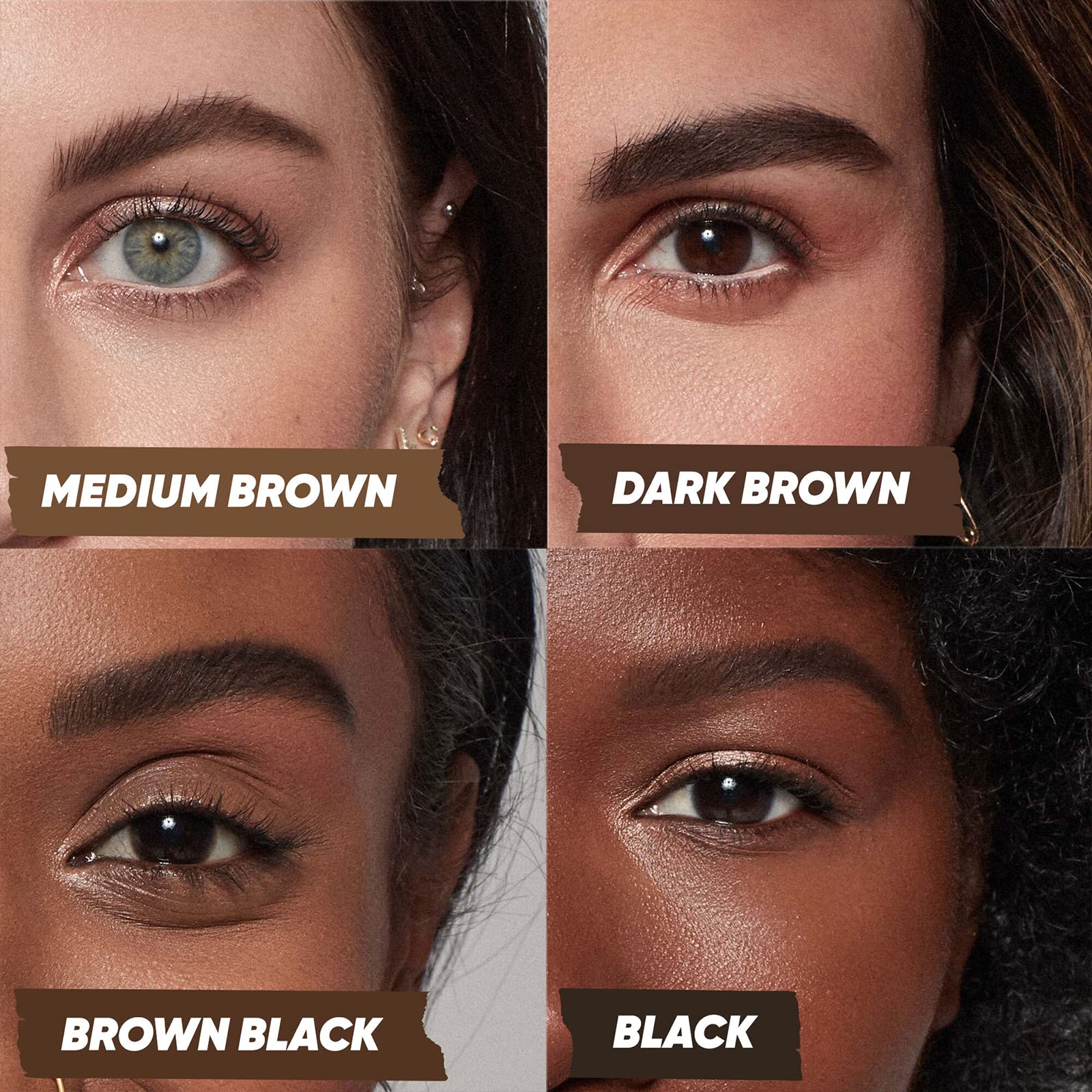 Kosas Air Brow Gel — fini satinée apportant dimension et éclat subtil.