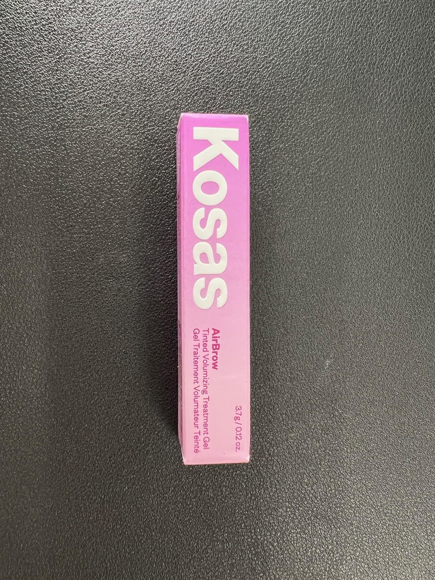 Kosas gel teinté pour sourcils, formule végane sans silicones et non testée sur les animaux.