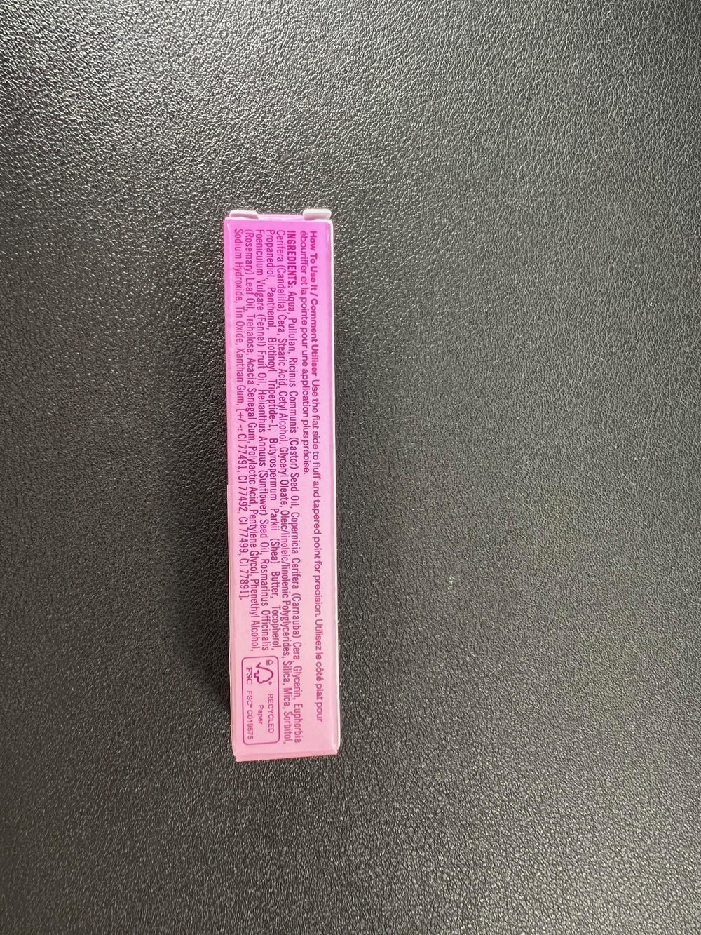 Kosas gel teinté pour sourcils, ingrédients végans sans parfum.