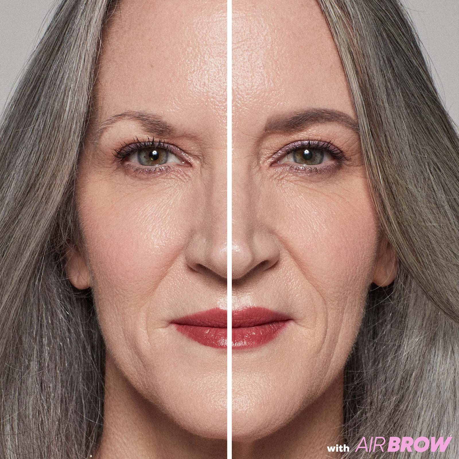 Kosas Air Brow Gel Teinté – fini satiné ajoutant dimension.