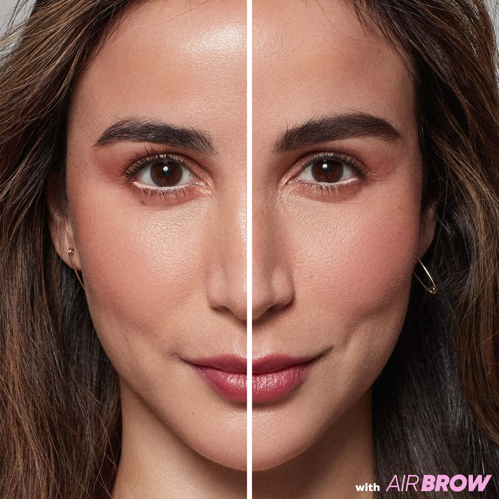 Sourcils duveteux après l’application de Kosas Air Brow.