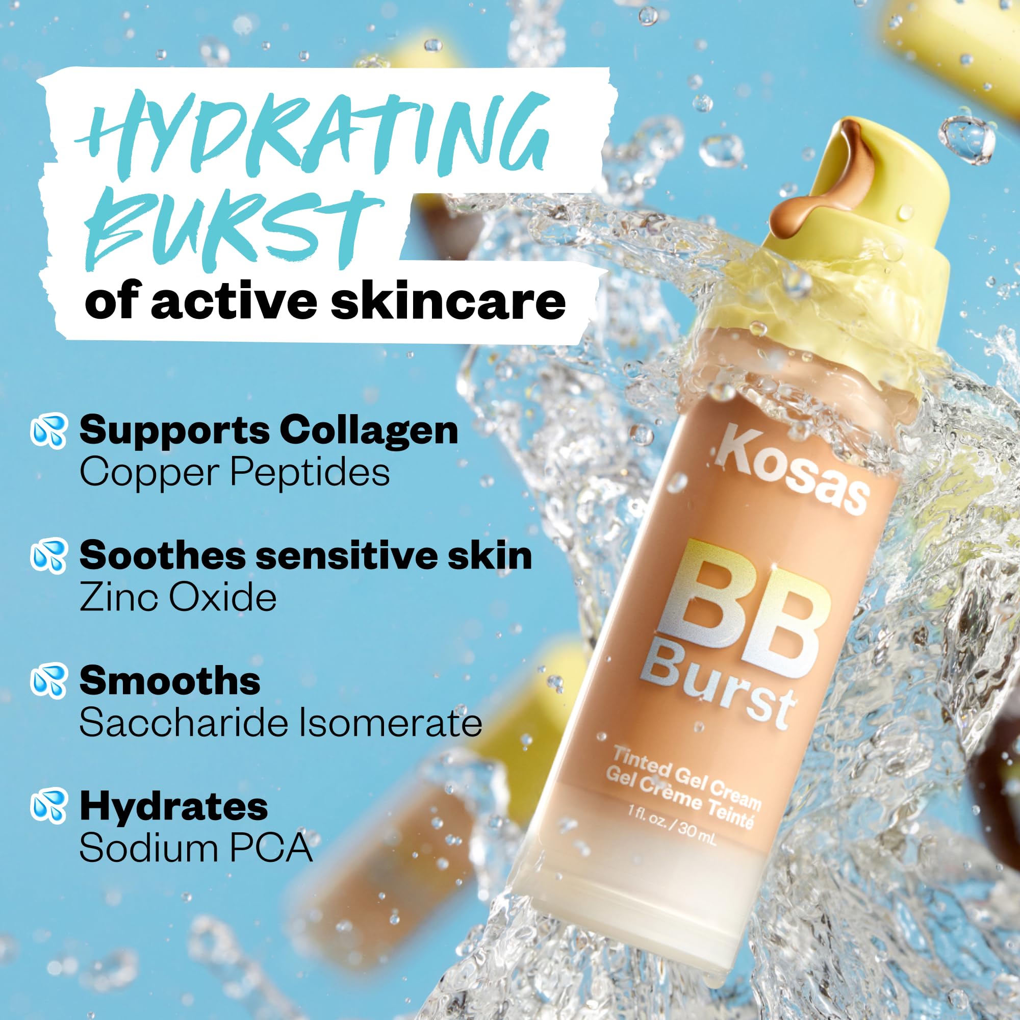 Texture hydratante qui laisse la peau paraître fraîche et hydratée toute la journée.