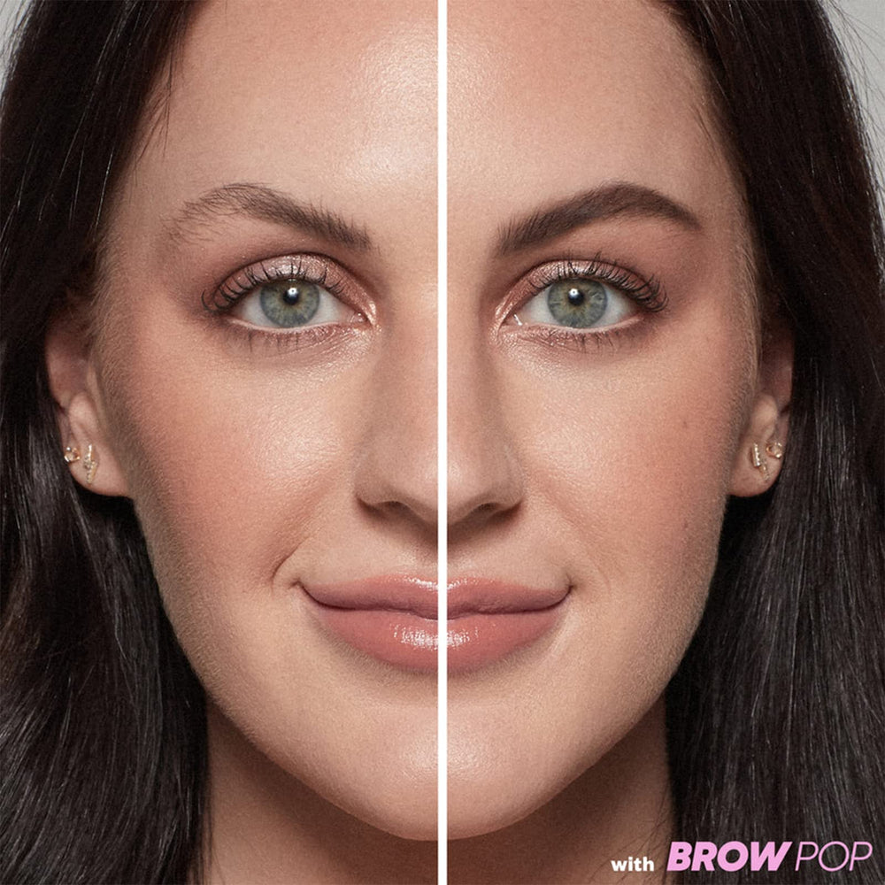 Kosas Brow Pop : brosse intégrée pour mélanger et estomper facilement.