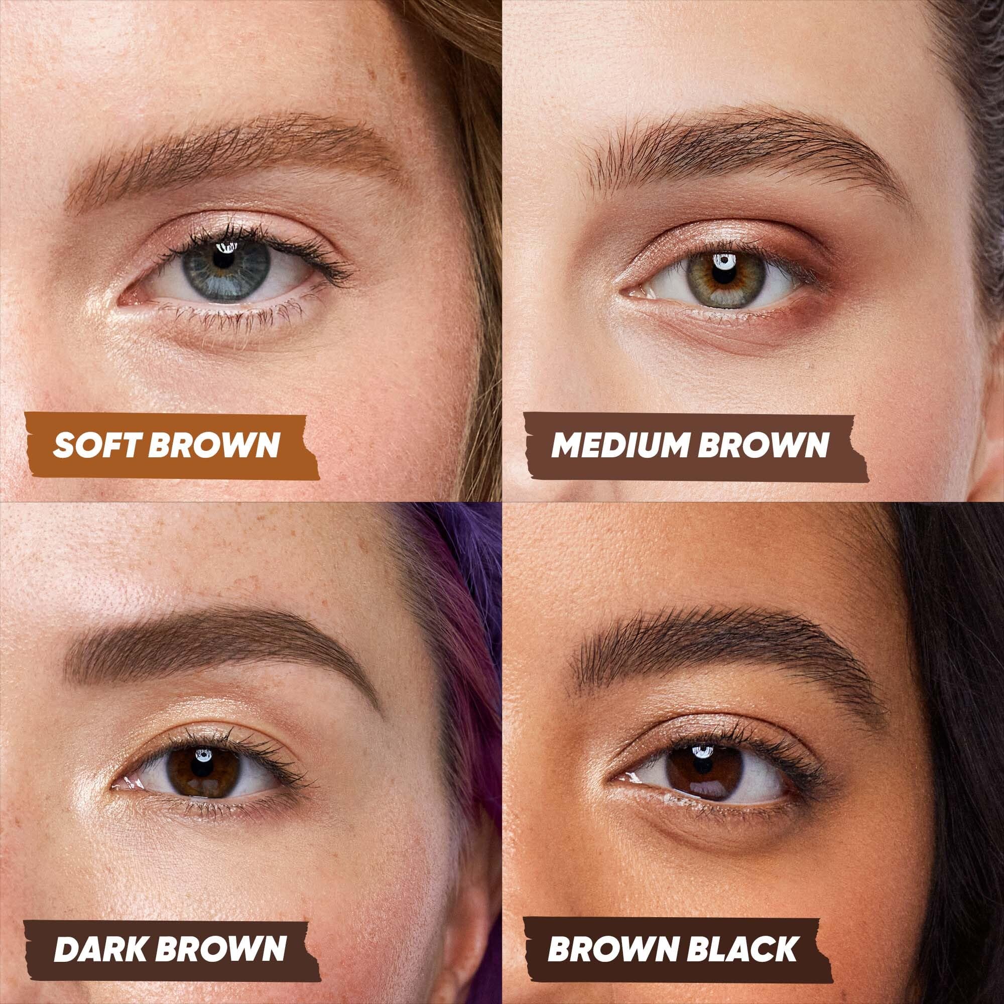 Kosas Brow Pop Nano brosse-spoolie aide à dresser les poils pour une application fluide.
