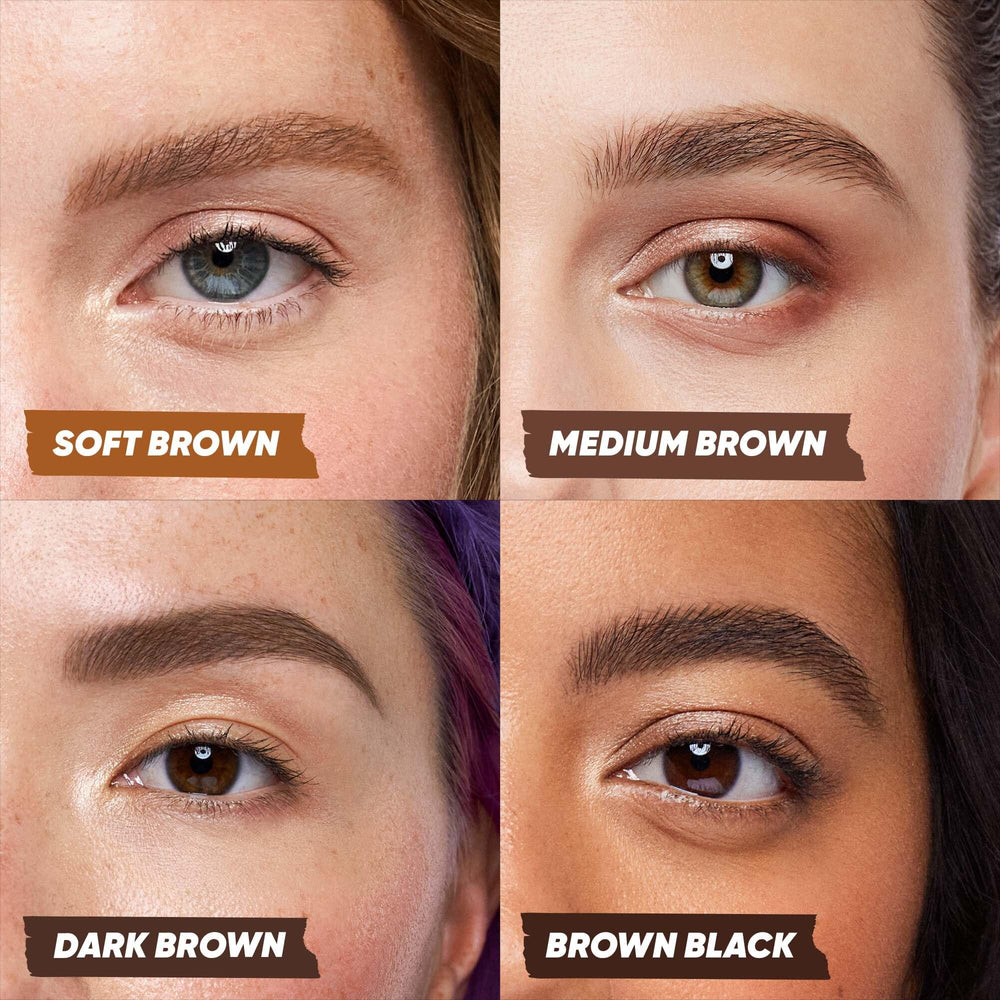 Kosas Brow Pop Nano brosse-spoolie aide à dresser les poils pour une application fluide.