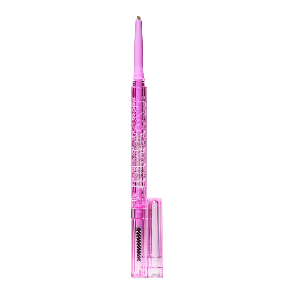 Kosas Brow Pop met en valeur la pointe triangle pour un tracé précis et naturel.