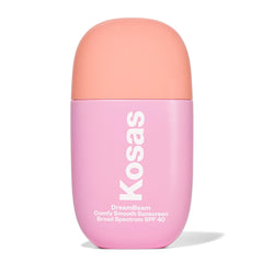 Kosas DreamBeam: bouteille sans parfum, protection légère et base maquillage fluide.