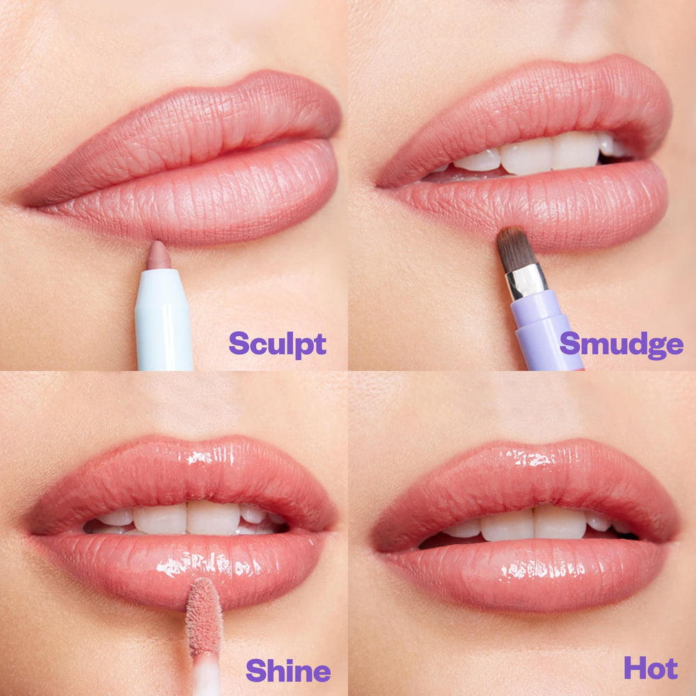 Kosas Hotliner application facile en déplacement grâce à sa forme rétractable.