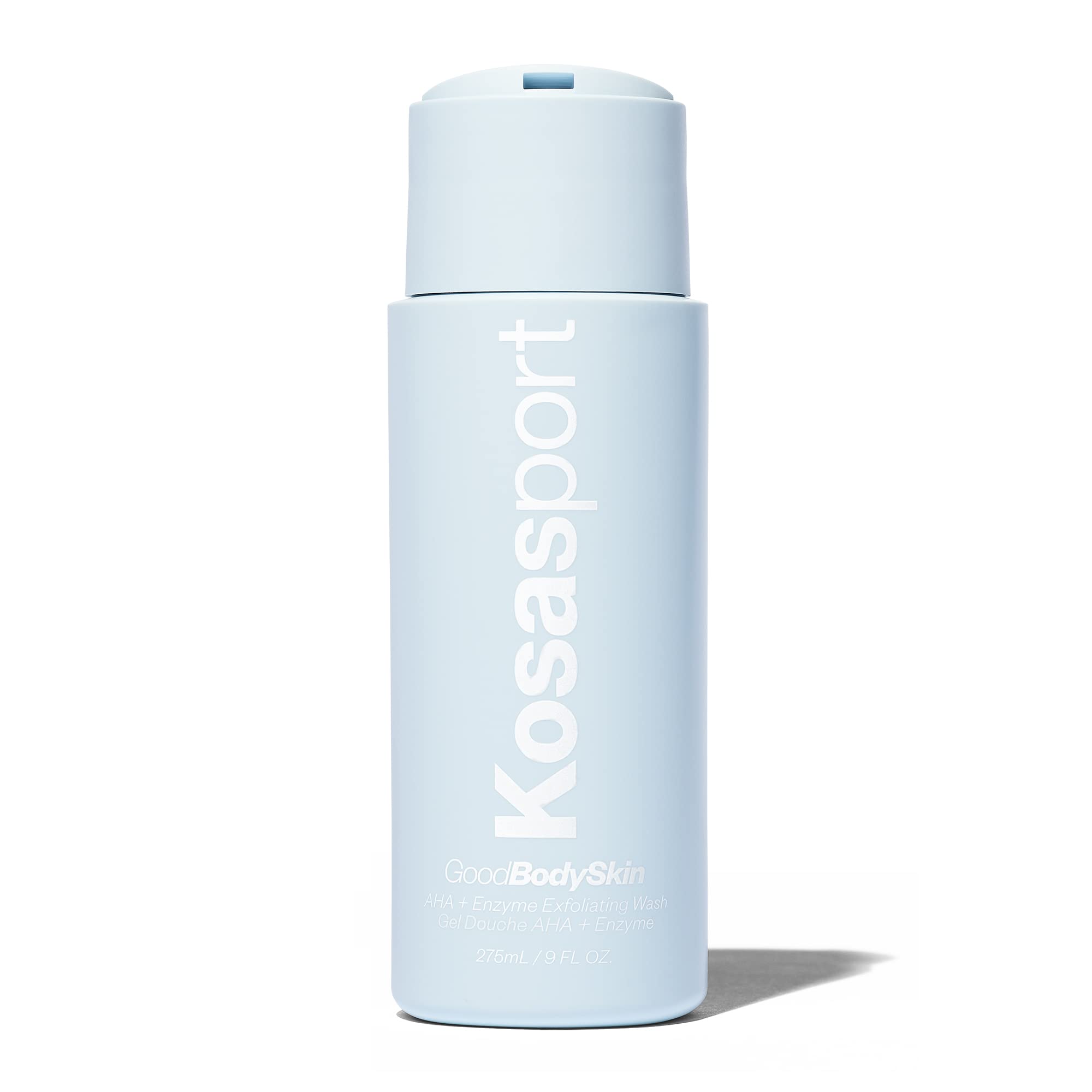 Kosas Kosasport Good Body Skin Wash, pompe, exfolie en douceur pour le corps.