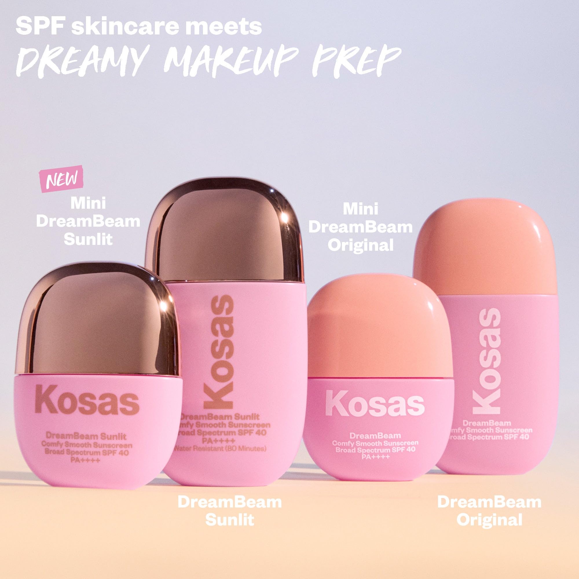 Texture légère de Kosas DreamBeam Mini qui s’étale facilement sur la peau