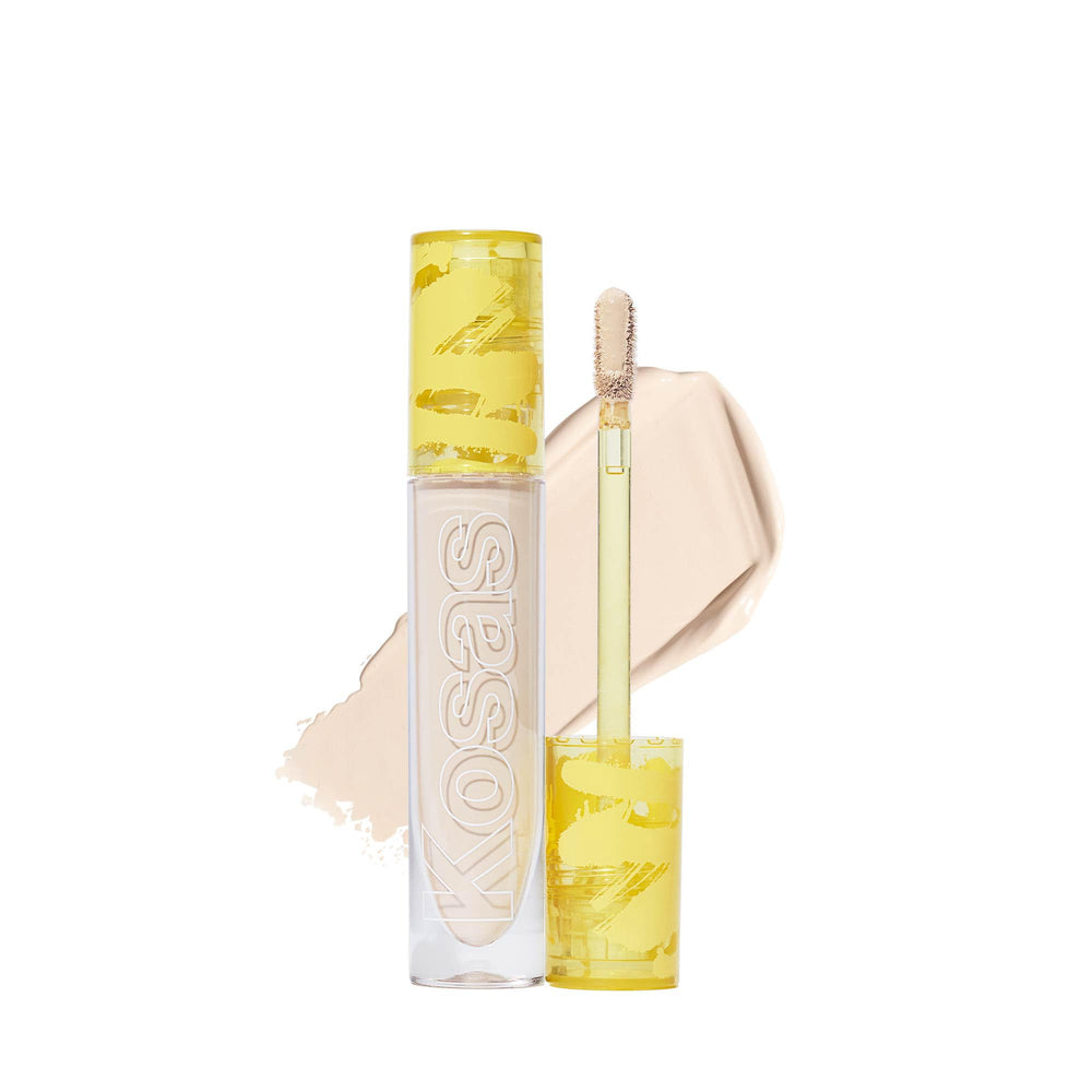 Kosas Revealer Concealer: bouteille en gros plan, texture fluide et camoufle les cernes.