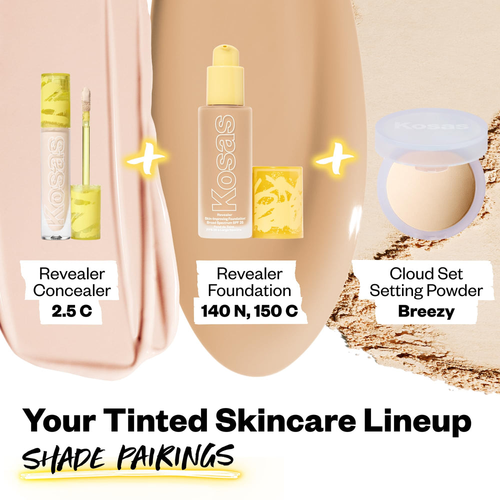 Kosas Revealer Concealer procure une sensation légère et confortable sur la peau.