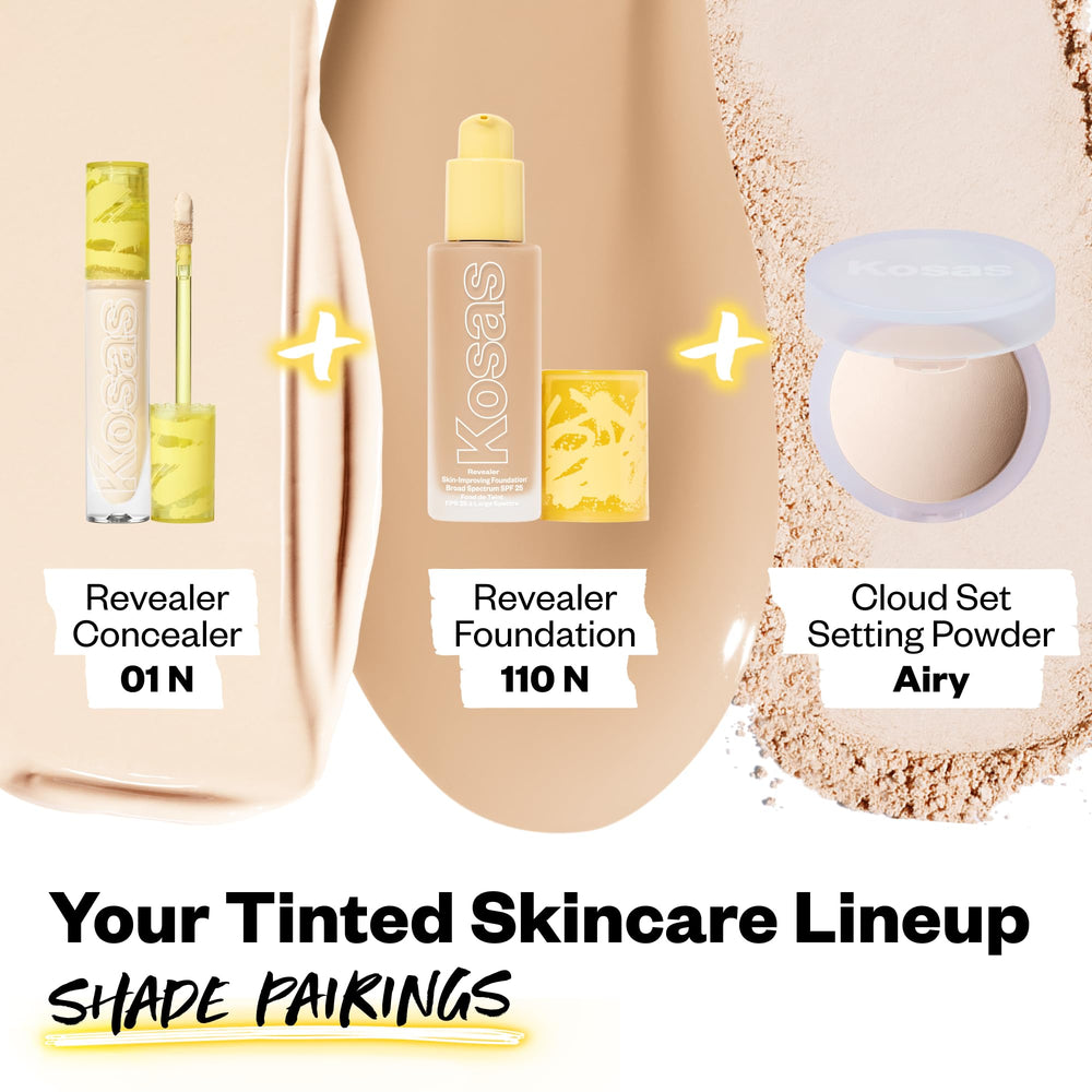 Longue tenue discrète de Kosas Revealer Concealer pour une peau rafraîchie
