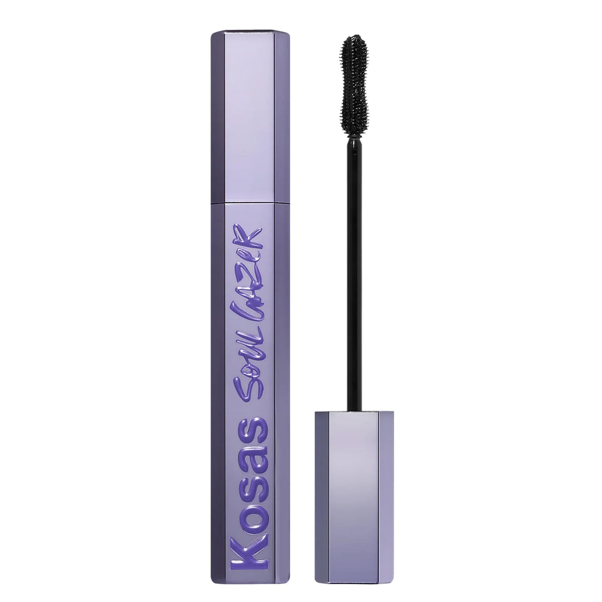 Kosas Soulgazer avec brosse curvilignee moulee pour une application uniforme et liftée des cils.