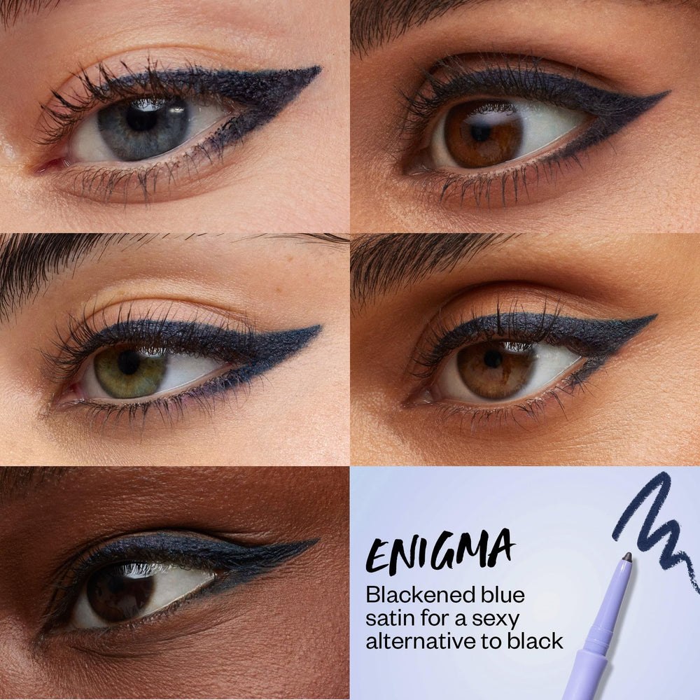 Kosas Soulgazer Eyeliner Enigma – gel infusé d'acide hyaluronique pour une glisse douce.