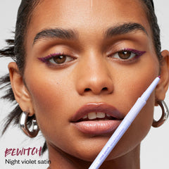 Nuance Nuit Violet Satin Kosas Soulgazer – échantillon couleur riche et intense