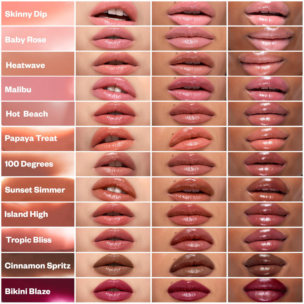 Possible superposition du Wet Stick avec Wet Lip Oil Gloss pour brillance.