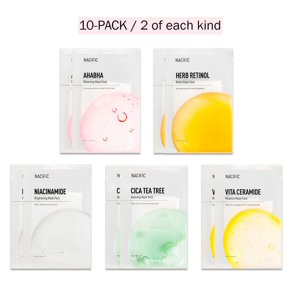KOSBEAUTY NACIFIC Masque Visage éclat teint pour teint lumineux