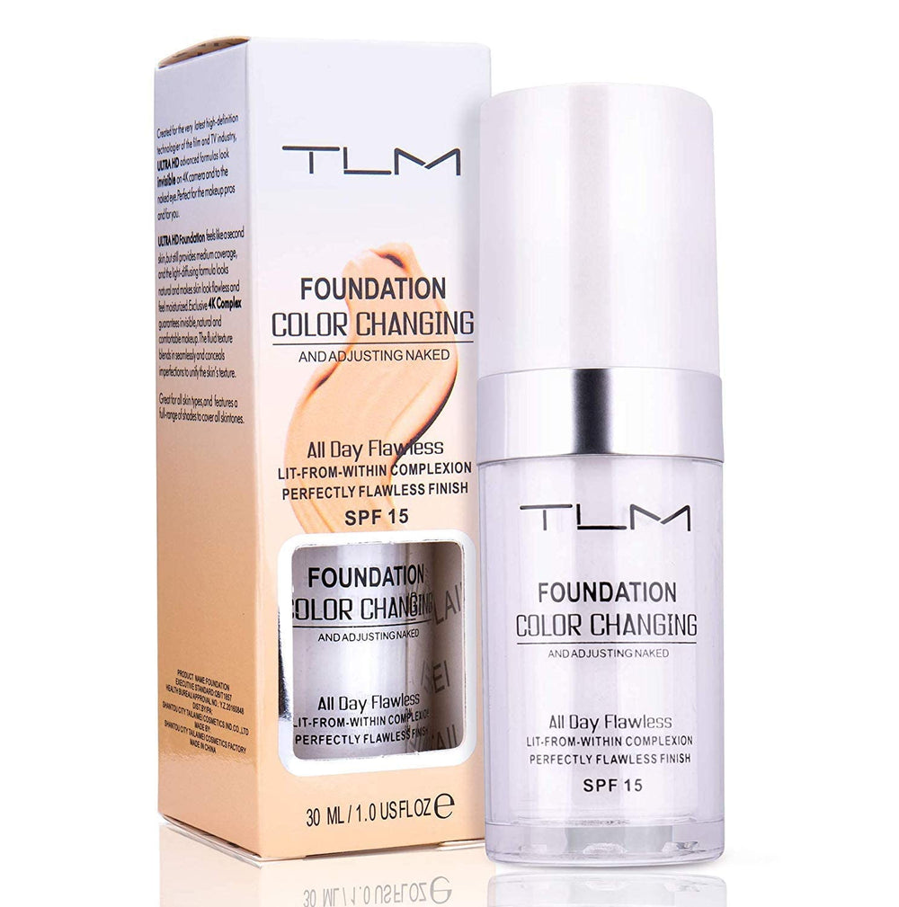kosimi fond de teint - bouteille 30ml, application rapide, fini naturel
