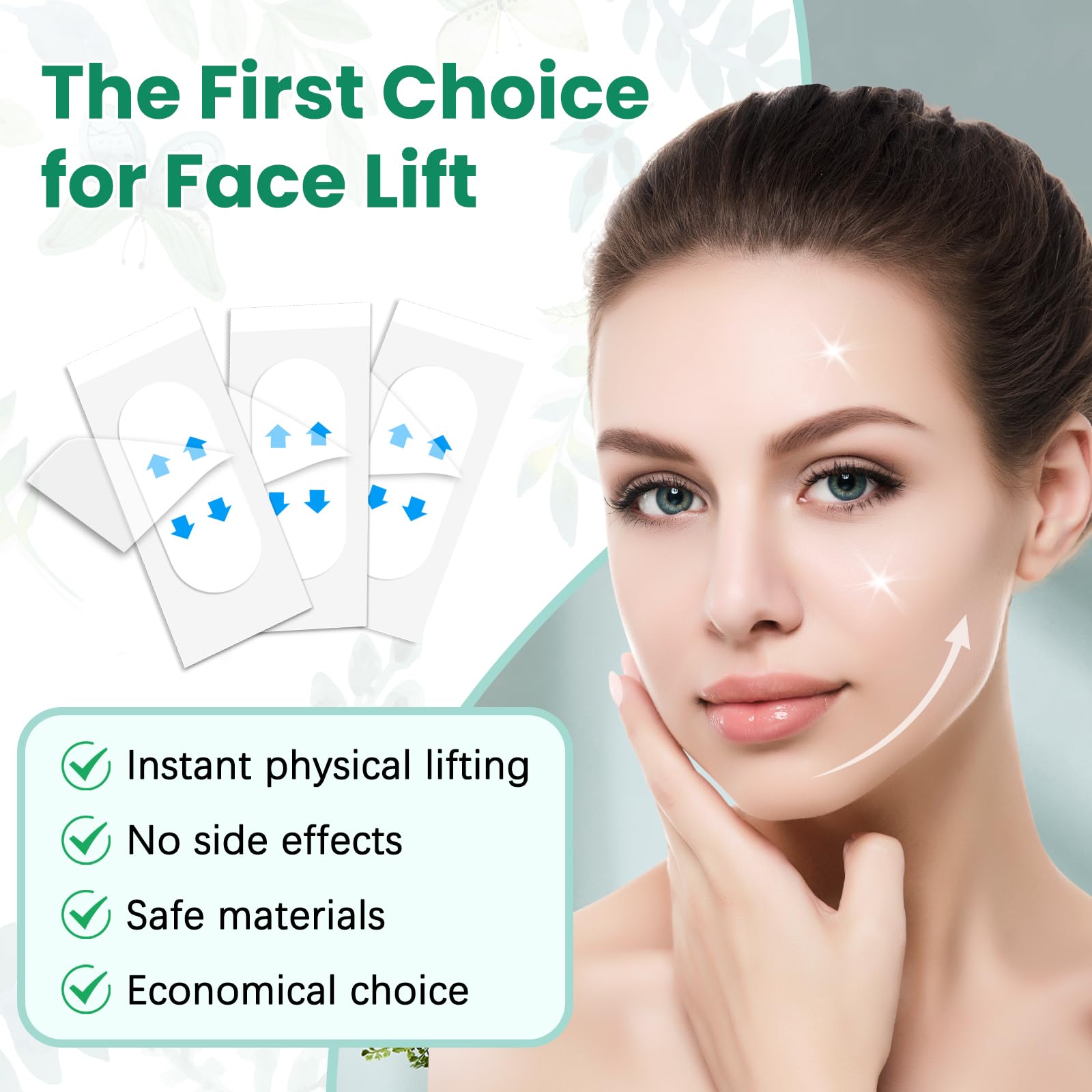 KOSOBO Face Neck Tape lifting invisible – contour du visage plus défini sans trace.