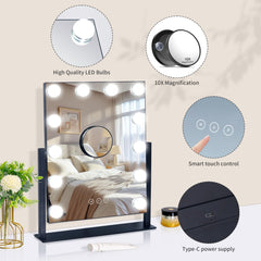 Kotdning miroir rotation 360, vue complète du visage en un geste.
