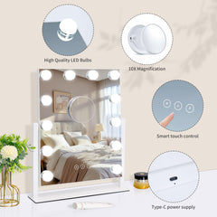 Kotdning miroir vanity rotation 360 pour une vue complète du visage