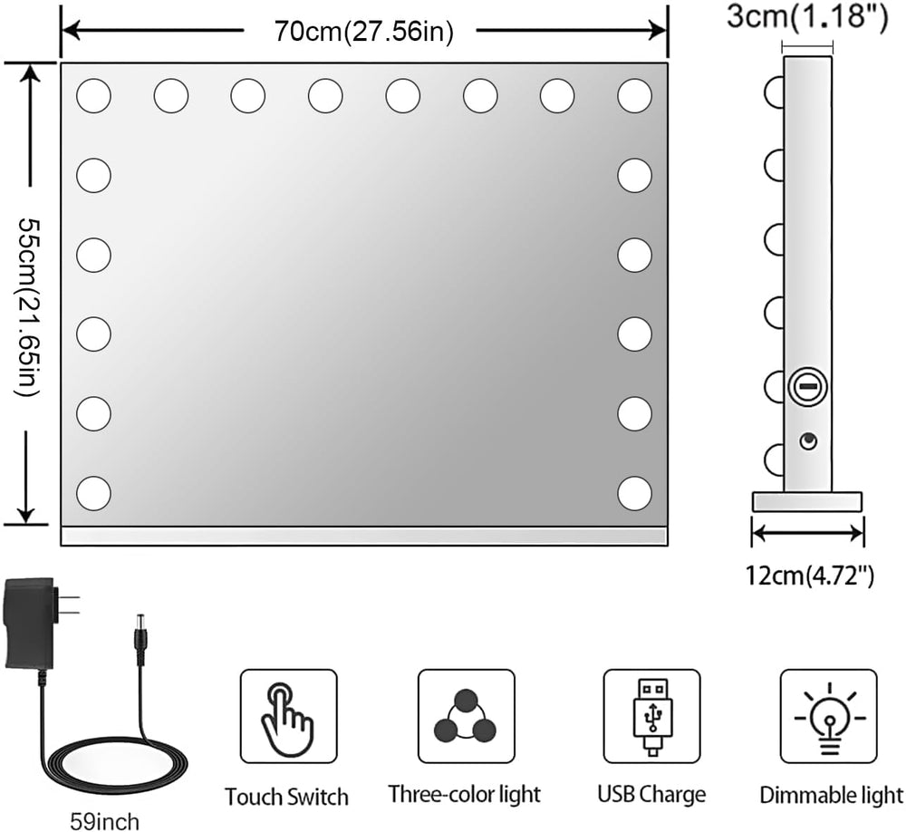 Loupe détachable 10x du miroir Kottova