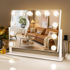 Miroir Kottova éclairé – vue d’ensemble pour un maquillage précis et homogène.