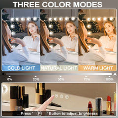 Contrôle tactile intelligent du miroir Kottova pour ajuster couleurs et intensité facilement