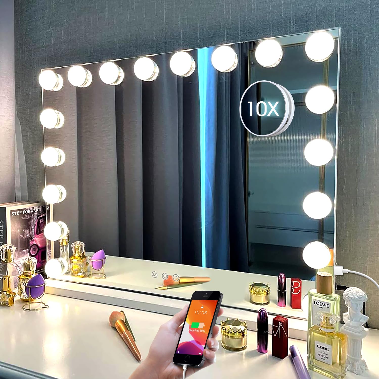 Miroir Kottova vanité illuminé pour un maquillage précis