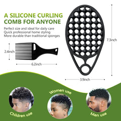 KOUPA brosse silicone cavite spirale ameliore le deroulage et la definition.