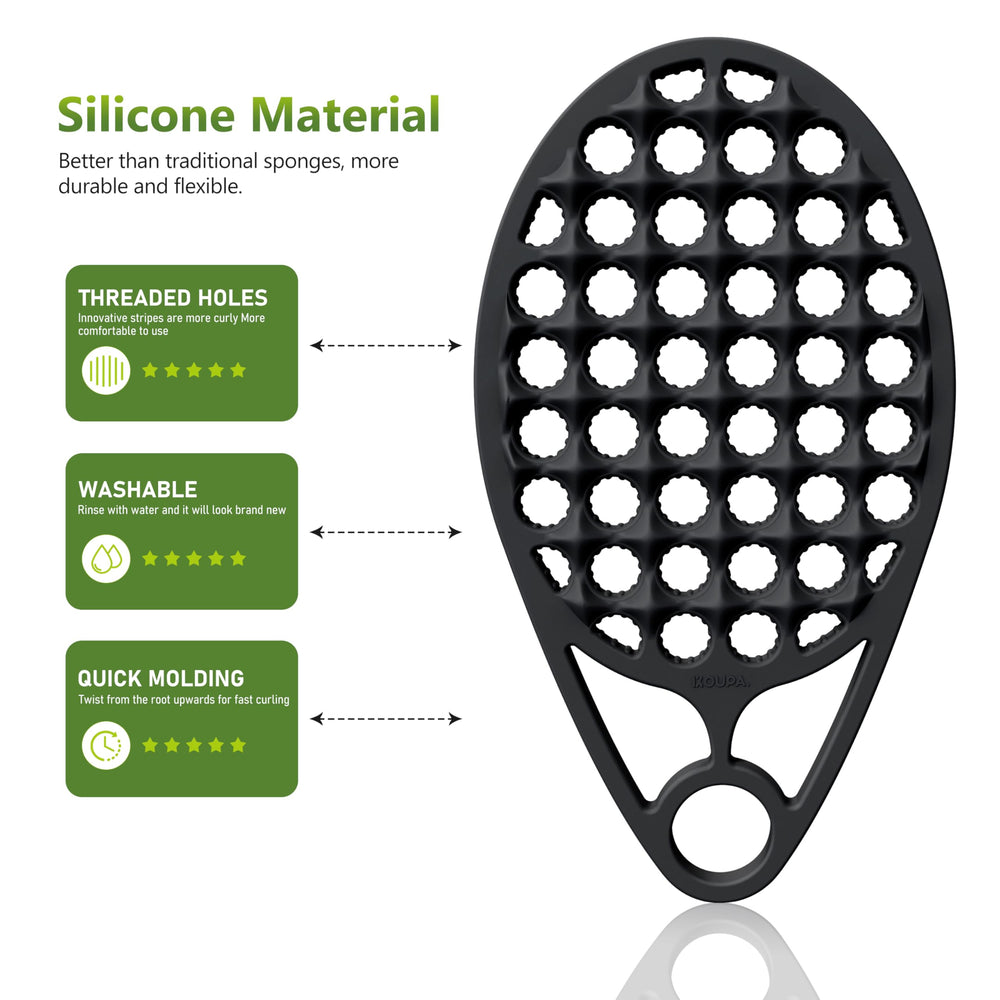 Brosse KOUPA silicone lavable, nettoyage facile et hygiène