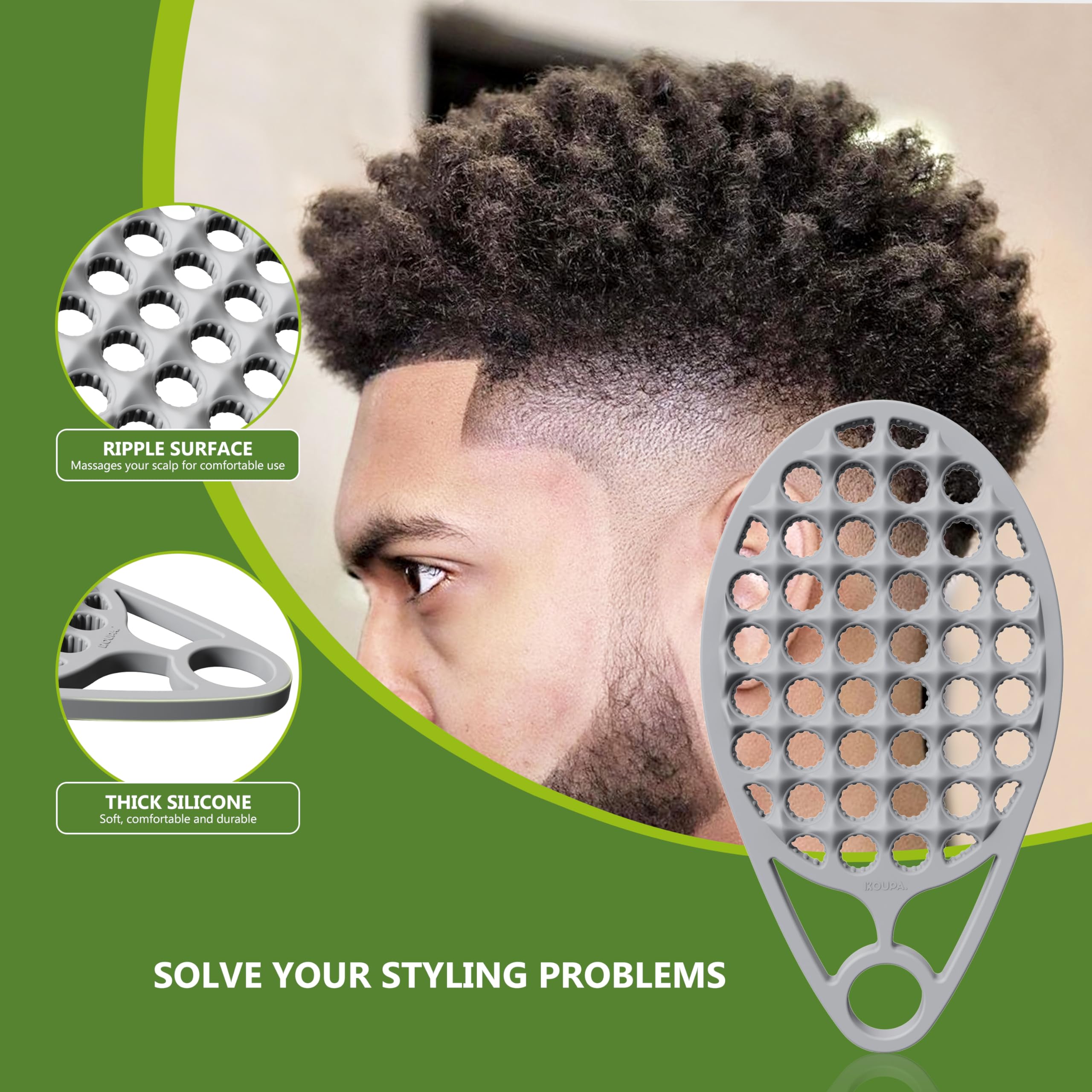 Brosse silicone KOUPA massage en mouvement, expérience salon à domicile.