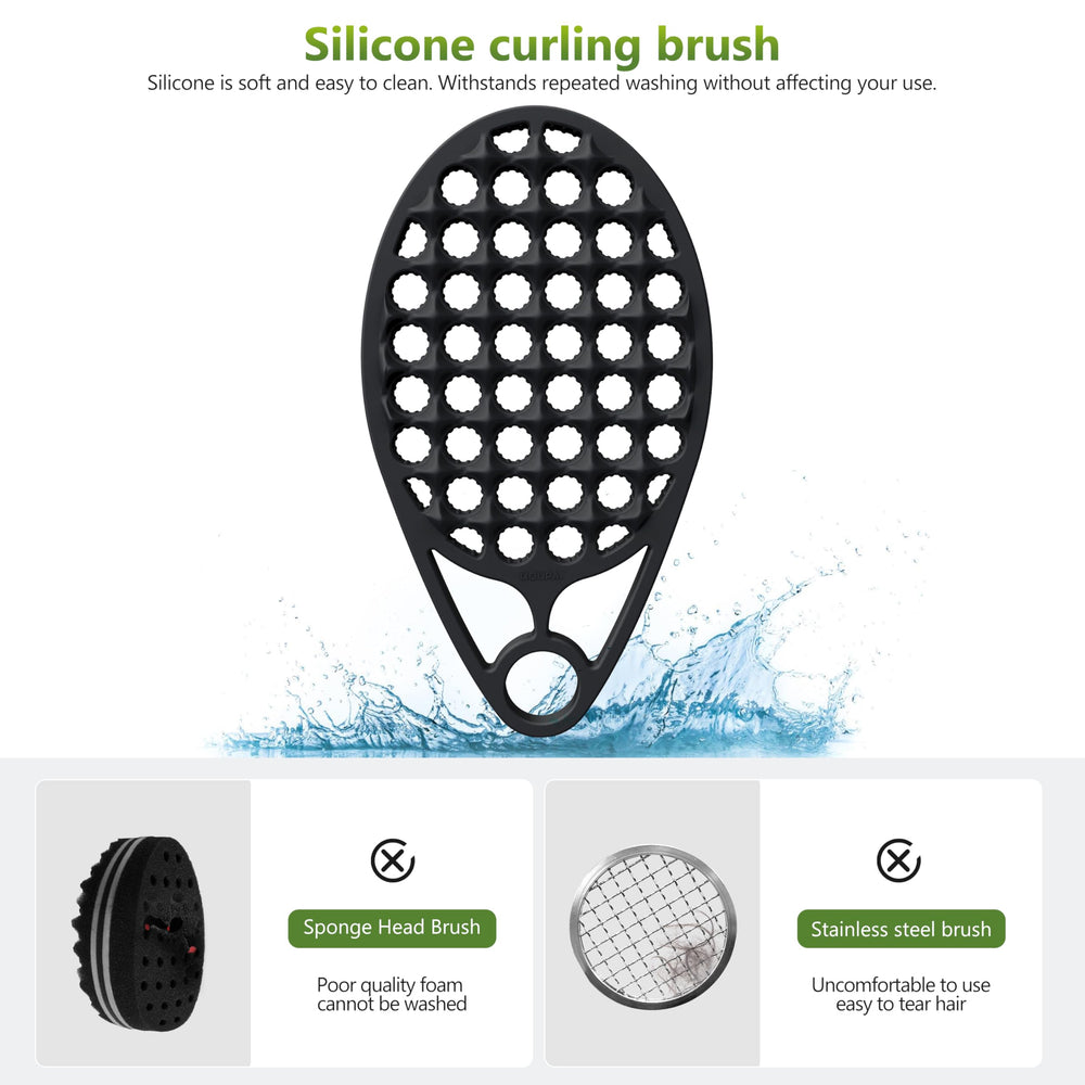 KOUPA brosse silicone, massage stimulant lors du coiffage