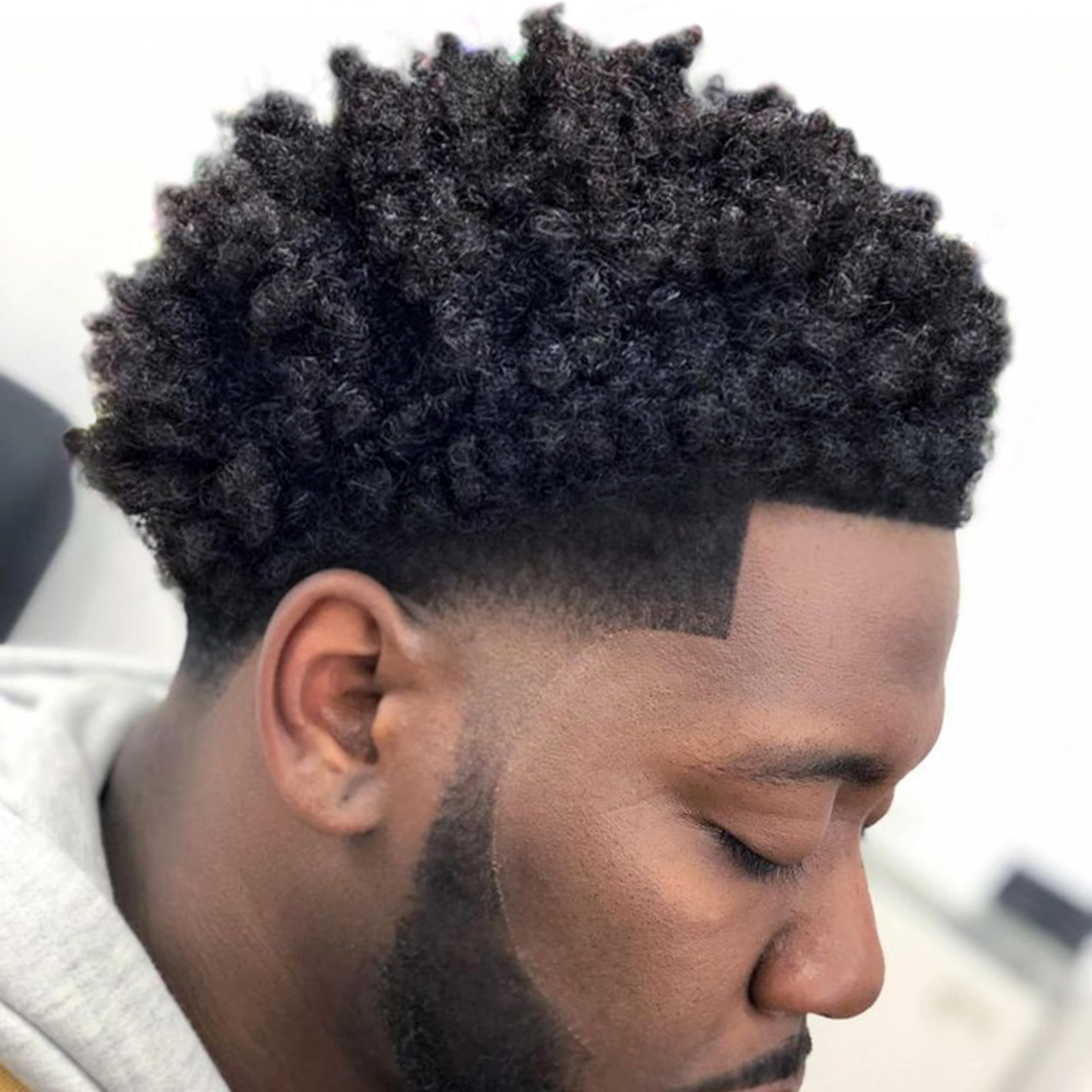 KOUPA brosse noire ergonomique pour boucles afro avec massage.