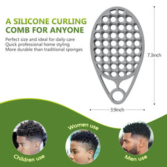 Brosse silicone KOUPA spirale cavité, définition des boucles et coiffage précis.