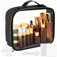 Bouteille huile essentielle Kouwich verre 10 ml, compacte et facile à remplir.