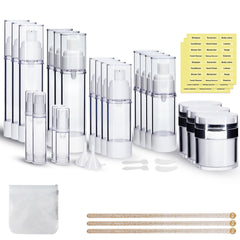 KOUWICH ensemble-pots-airless-34: ensemble compact pour transporter soins sans fuite.