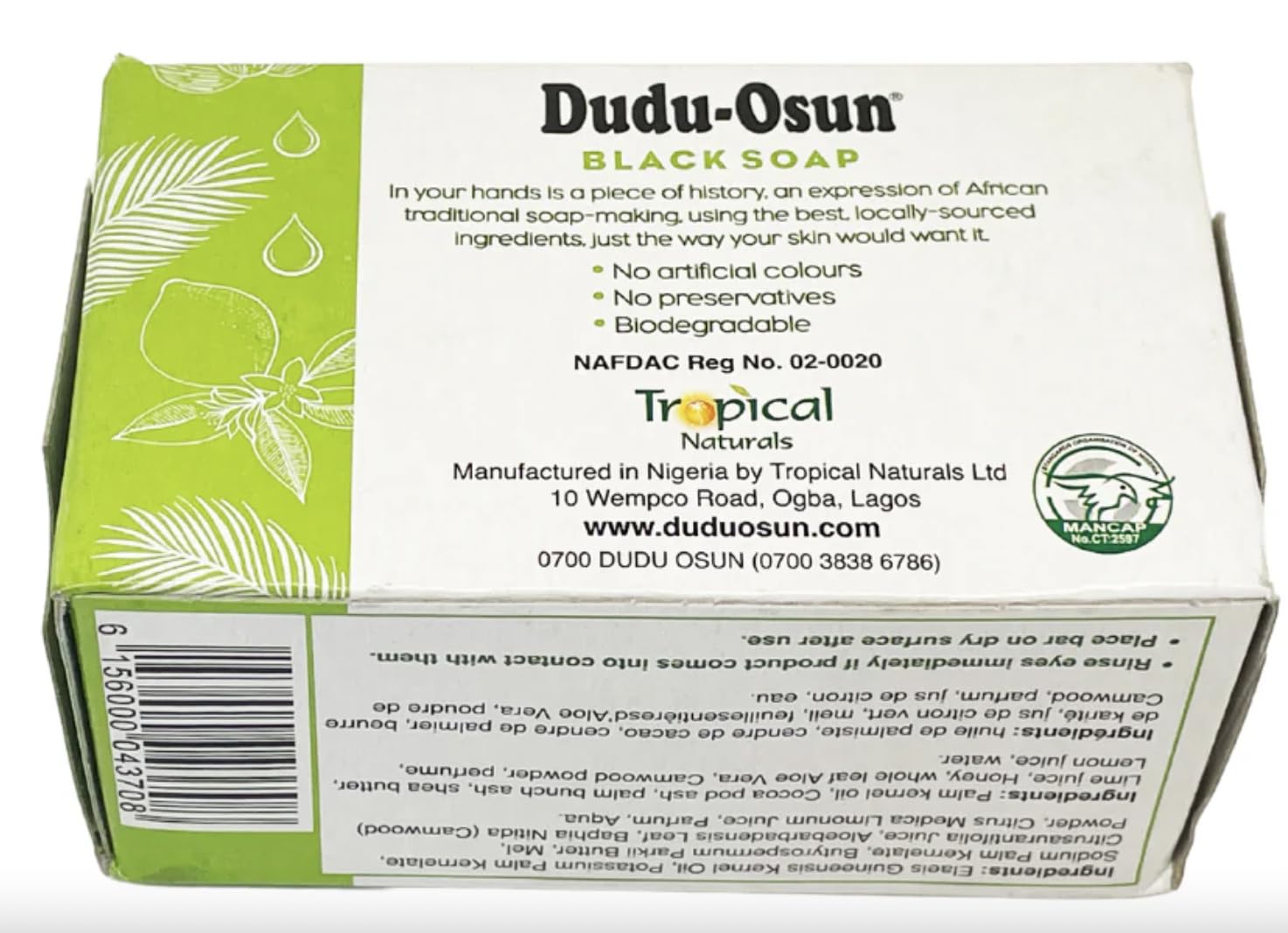 Dudu Osun Kovafood – corps: hydrate et nourrit durablement la peau