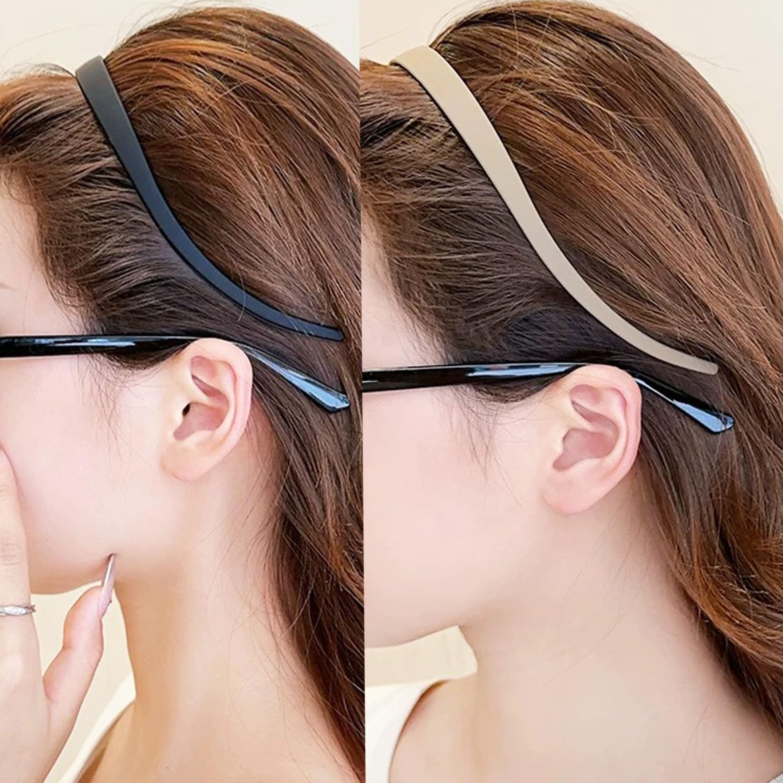 Bandeaux fins KOVOLITU, style matte pour femmes modernes.