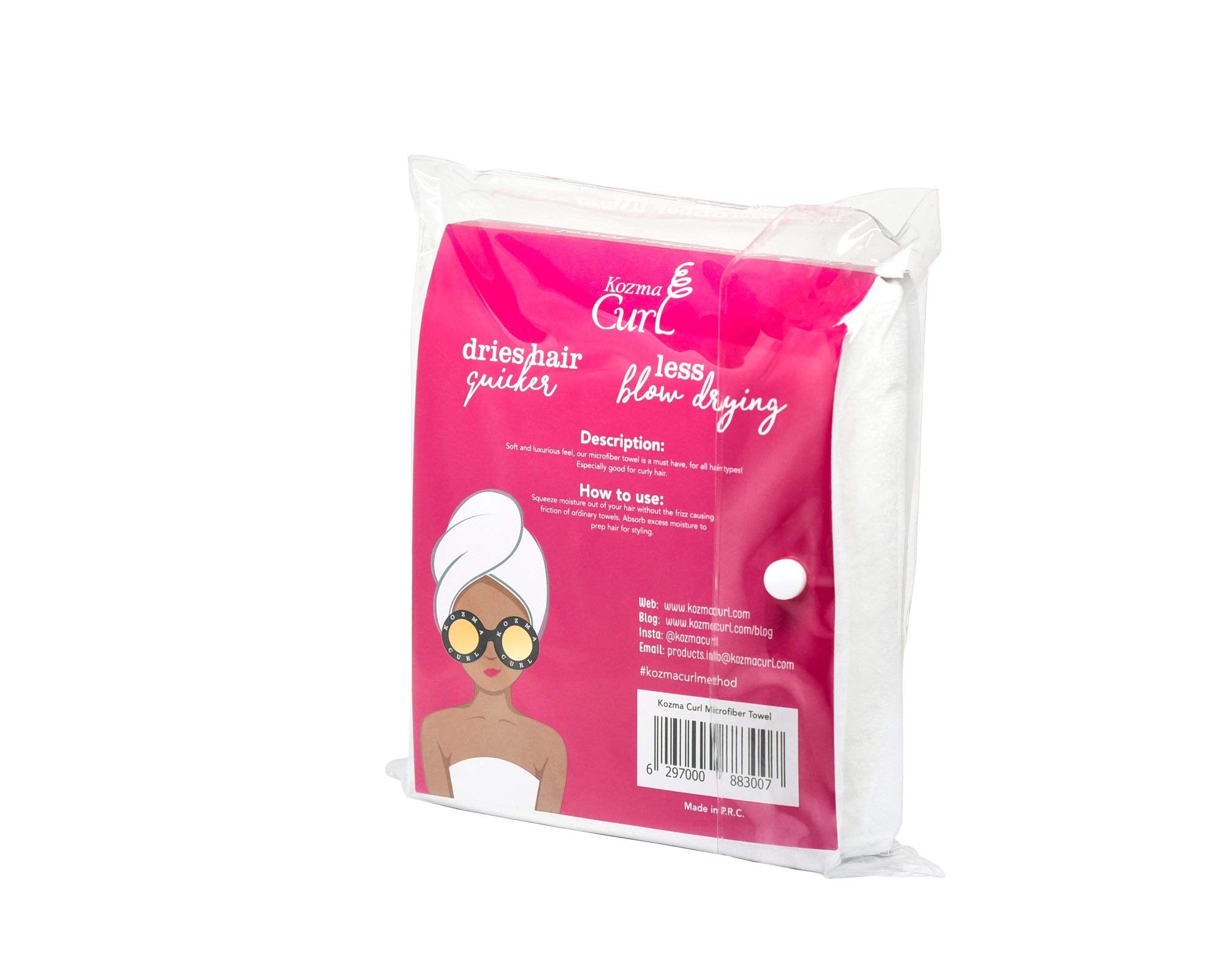 Kozma Curl séchage rapide microfibre: séchage efficace sans frottement