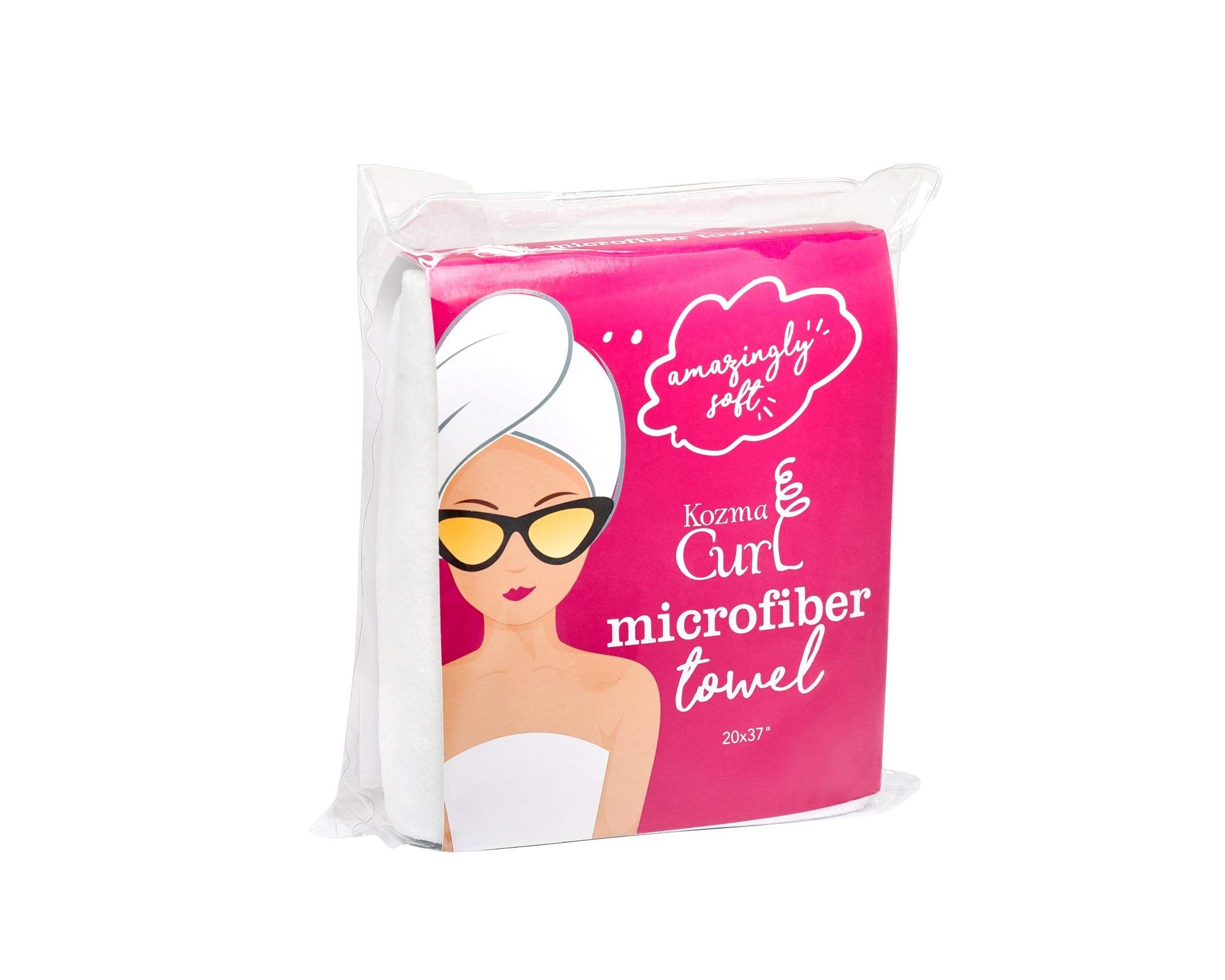 Kozma Curl serviette microfibre grand 20x37: absorption rapide pour boucles définies