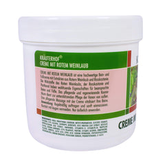 Étiquette Krauterhof et packaging indiquant l’usage universel pour tous types de peau.