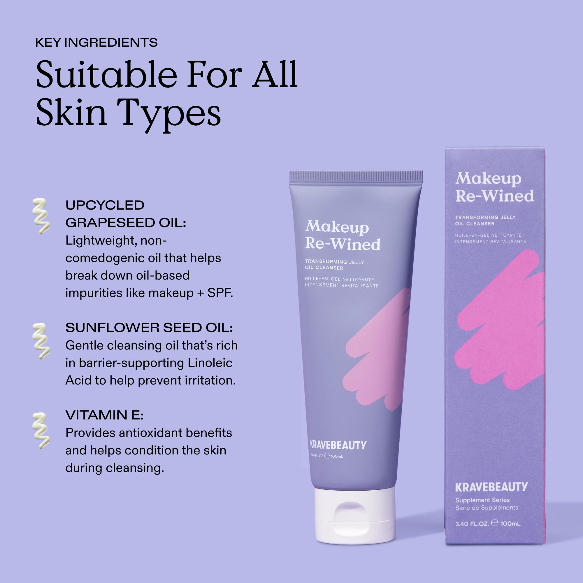 KraveBeauty Makeup Re-Wined: emballage recyclable et soin vegan sans cruauté.