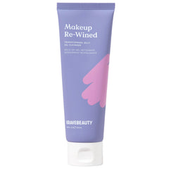 KraveBeauty Makeup Re-Wined: nettoyant gelée-huile en flacon pour démaquillage en douceur.