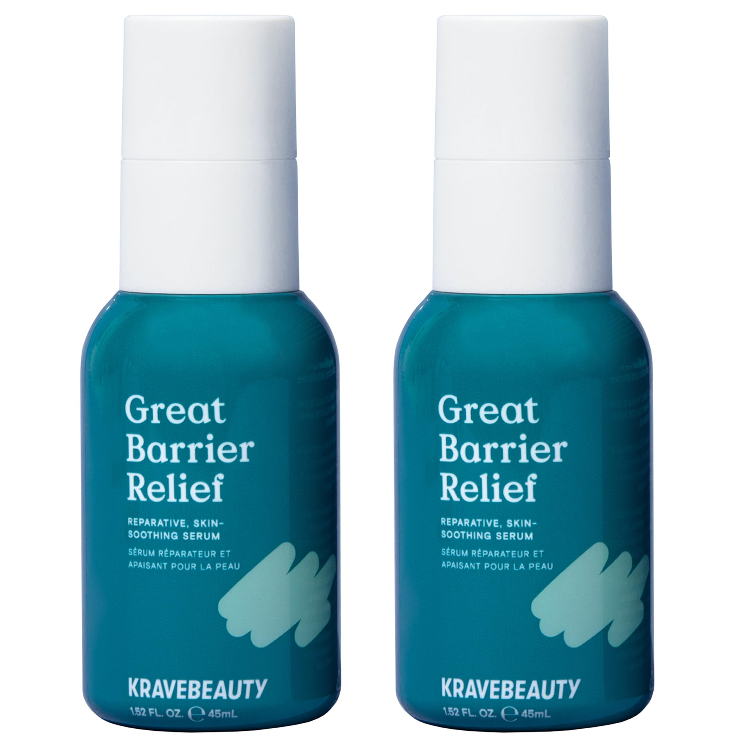 KraveBeauty sérum apaisant barriere – bouteille, apaise irritations et hydrate.