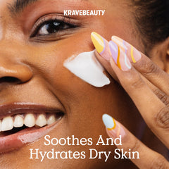 KraveBeauty: texture crème légère qui glisse sur la peau